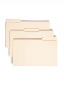 Smead File Folders, Reinforced 1/3-Cut Tab, 1-1/2