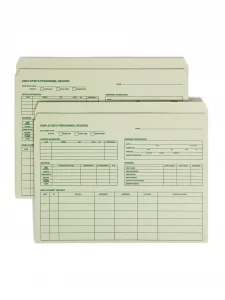 Smead Employee Record File Folder, Straight-Cut Tab, Letter Size, Moss, 20 per Pack (77000)
