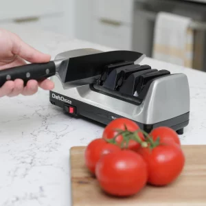 ChefsChoice 15XV EdgeSelect Professional Electric Knife Sharpener with 100-Percent Diamond Abrasives and Precision Angle Guides for Straight Edge an