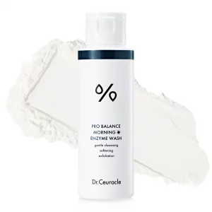 Dr.Ceuracle Pro Balance Enzyme Powder Face Wash - Korean Day and Night Natural Enzyme Powder Face Wash for Deep Pore Cleansing, Sebum Removing, pH Sk