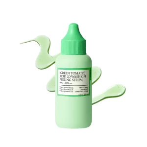 FULLY Green Tomato Acid 20 Exfoliating Wash Off Serum, 21% AHA+BHA+PHA for Dead Skin, Magic Green Potion, Body Exfoliator, for Strawberry Skin, Smoot