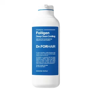 Dr.FORHAIR Folligen Deep Clean Cooling Shampoo | Korean Hair Care | Clarifying & Cooling Scalp Shampoo, Anti Dandruff | For Hair Thickening & Fuller 