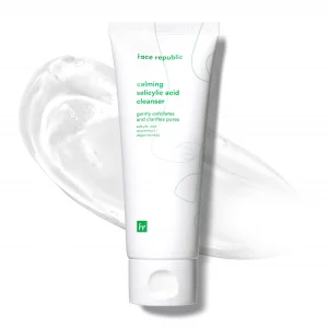 Face Republic Calming Salicylic Acid Cleanser 100ml 3.38 fl oz | Acne Care, Low pH Gel Foam | Calming, Clarifying, Oil Control | Salicylic Acid, Cent