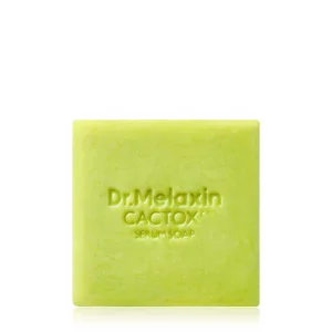 Dr.Melaxin Cactox Pore Relief Serum Soap - Deep Cleansing Hydrating Facial Bar with Cactus Extract, Panthenol & Hyaluronic Acid, Elastic Foam Face Cl