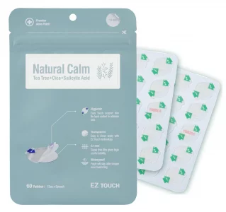 EZ Touch Acne Pimple Patch(75 Patches) New Normal Easy & Clean Innovative Patch, Natural Calm 10mm 75ea