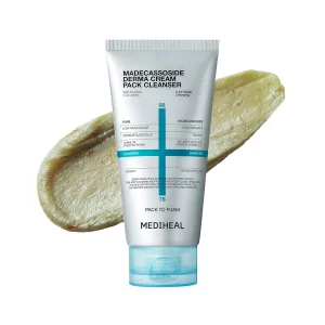 Mediheal Derma Cream Pack Cleanser [Madecassoside] - 1 Minute Mask to Foam Cleanser - Deep Cleansing & Pore Cleansing Effect - Smooth Texture Care - 