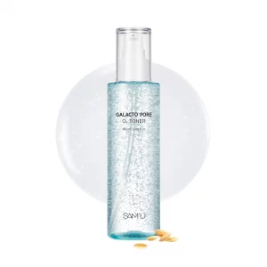 SAM'U Galacto Pore O2 Toner, Pore Refining & Hydrating Toner with PHA & Witch Hazel, Gentle Exfoliating Daily Toner, Face Toner for Women, 6.08 fl oz