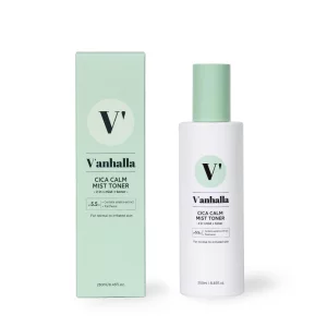 Vanhalla Cica Calm Mist Toner 8.45fl.oz | Vegan, pH5.5, Calming, Refreshing, Hydrating, Gentle exfoliating, pH balancing. Facial Mist Toner with Cen
