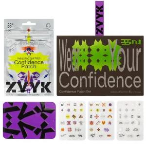 Cute Pimple Patches for Face - Tattoo Style Hydrocolloid Acne Patches (Confidence Patch Set) with Star Designs (66 Cute Patches) with a Tin Case - Ve