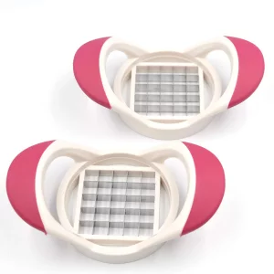 Mayata 2 PCS Use Both Hands to Assist The use of Potato shredding Machine to Cut Fries Set French Fries shredding Set Vegetable Slicer Making Tool