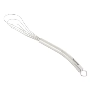 Chantal Flat Whisk Utensil, Small, 11 inch, Polished Stainless Steel