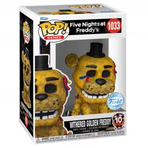 Funko Pop! Games: Five Nights at Freddy's (FNAF) - Withered Golden Freddy 1033 Exclusive Vinyl Figure