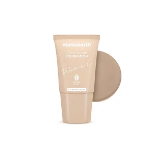Mamaearth Glow Serum Foundation - Vitamin C - (03 Nude Glow) | 0.61 Fl Oz (18ml)