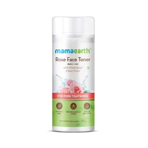 Mamaearth Rose Water Toner with Witch Hazel & Cucumber | Gentle Daily Skin Toner | Alcohol-Free | All Skin Types | 200ml