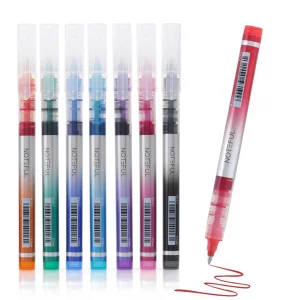 NOTEFUL Liquid Ink Rollerball Pens, Multicolor 0.7mm Medium Point Tip, Rolling pen for Drawing, Coloring, Journaling, Smooth Writing, School & Office