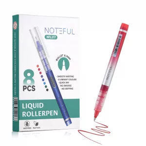 NOTEFUL Liquid Ink Rollerball Pens, Multicolor 0.7mm Medium Point Tip, Rolling pen for Drawing, Coloring, Journaling, Smooth Writing, School & Office