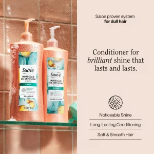Suave Professionals Shine Conditioner, Moroccan Infusion, 28 Fl Oz (Pack of 4)