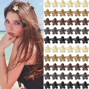 Mini Hawaiian Flower Hair Clips,60PCS 0.98