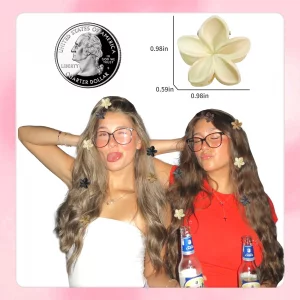 Mini Hawaiian Flower Hair Clips,60PCS 0.98