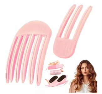 Hair Volume Clip for Women & Men (2pcs) - Volumizing Root Lift Tool for Thin Hair, Fluffy Bangs, Wedding & Daily Styling - with 2 Invisible Inserts &