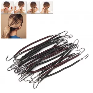 Open Ponytail Hooks, Ladies Hooks, Hair Clips, Elastic Headbands, Ponytail Holders, Hair Accessories, Elastic Rubber Bands, Multi-Function Tying Data