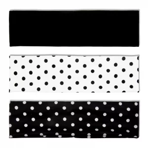 TERSE Polka Dot Headbands for Women Trendy Head Bands for Women's Hair, Women's Fashion Headband Vintage Hair Accessories