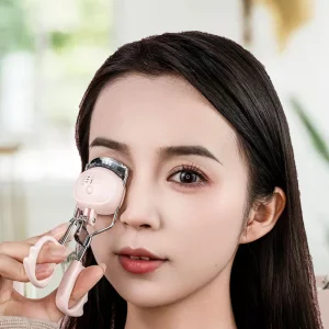 Semme Heated Eyelash Curler, Fast Heat Up 4 Temperature Settings Memory Function Electric Lash with Built in Lithium Ion Battery, for Travel Everyday
