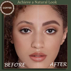 Lash Color Kit, Eyebrow & Eyelash Color Kit with Natural Ingredients, Lasting for 4 Weeks, Safe & Easy to Use 7ml-Coffee Brown