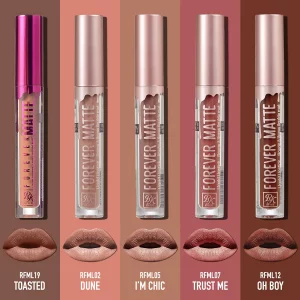 Ruby Kisses Forever Matte Liquid Lipstick 5 Pack - RFML02&05&07&12&19