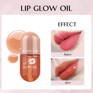 Eshioh Lip Gloss, Lip Stain Makeup Smooth and Creamy Texture, Lip Tint for Women Girls, Long Lasting Lipstick, Lip Stain Makeup Moisturizing Non-Stic