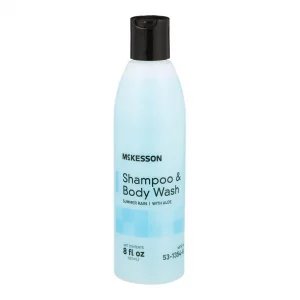 McKesson Body Wash and Shampoo with Aloe, Summer Rain Scent, 8 oz, 1 Count