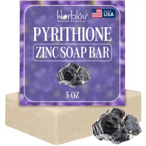 Zinc Soap Bar with Zinc Pyrithione - Gentle All-Natural Face & Body Wash - Daily Cleansing Formula for Oily, Sensitive & Blemish-Prone Skin - Exfolia
