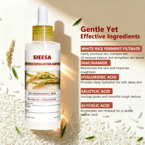 Peel Shot Glow White Rice Peeling Ampoule, Fermented Rice Extract Formula for Gentle Exfoliation, Soothes & Hydrates, For Various Skin Types (2.7 fl 