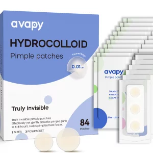 AVAPY Pimple Patches For Face, Invisible Hydrocolloid Acne Patches-Zits & Blemish, Covering Zits & Blemishes in Face and Skin, Control Oil, Pimple Pa