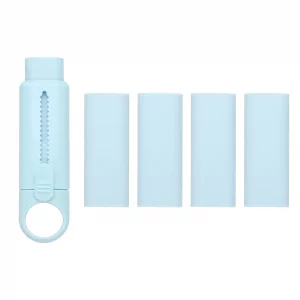 PATIKIL 4 PCS Erasers, Sliding Retractable Eraser Push Pull Cute Pencil Erasers Soft Large Easy to Clean with Plastic Sleeve for Sketching Drawing Ar