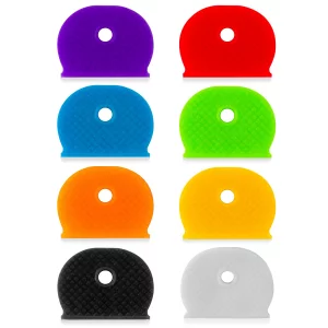 40pcs Key Covers Key Caps - Sukh Key Tags Key Cover Key Identifiers Protector Organizer Labels House Cute Key Accessories Vintage Plastic Silencer To