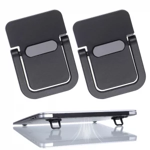 MBAIYO Portable Keyboard Riser, 2 PCS Self Adhesive Laptop Stand Invisible Mini Computer Feet for Desk Computer Keyboard Stand Laptop Holder with Ant