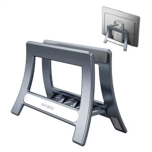 NIFBANG Vertical Laptop Stand for Desk, Gravity Auto Lock MacBook Stand,ABS Plastics Laptop Holder Vertical Compatible with MacBook Pro, Air,Tablet, 
