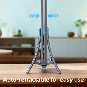 NIFBANG Vertical Laptop Stand for Desk, Gravity Auto Lock MacBook Stand,ABS Plastics Laptop Holder Vertical Compatible with MacBook Pro, Air,Tablet, 