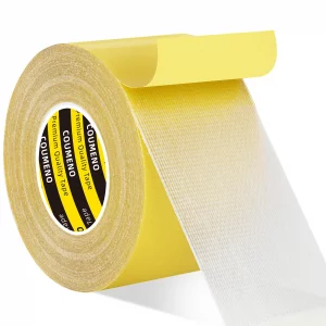 COUMENO Heavy Duty Double Sided Tape 2.2inX33FT Strong Adhesive Fabric Tape, Multi-Purpose Removable Residue-Free Carpet Tape, Waterproof Wear-Resist