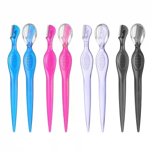 Eyebrow Razor for Women, 8 Pcs Stainless Steel Blade Eyebrow Trimmer Multipurpose Safety Face Razors Shaver for Women Makeup Care Tools Facial Hair R