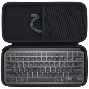 Lebakort Hard Carry Case Compatible with Logitech MX Keys Mini Minimalist Illuminated Keyboard (Graphite Case)