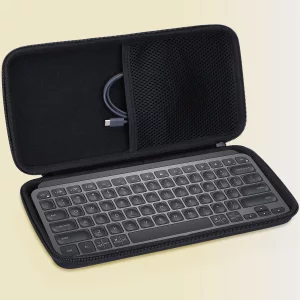Lebakort Hard Carry Case Compatible with Logitech MX Keys Mini Minimalist Illuminated Keyboard (Graphite Case)