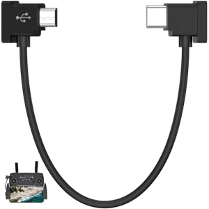 Micro USB to USB-C Data Cable for DJI Spark/Mavic Pro/Mavic Mini 1st & SE/Mavic 2 Series/Mavic Air 1st Drone Controller, Link for iPhone 17 16 15 iPa