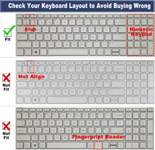 Keyboard Cover for HP 15.6