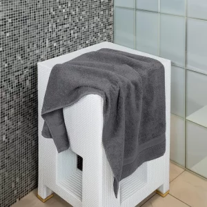 TEXCRAFT Large Bath Towels Set of 6 - 100% Cotton Terry - 24