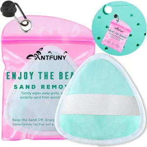 Triangle Sand Remover for Beach Sandproof Cleaner Eraser Wipe Off Mitt Duster Cup Holder Game Toy Cruise Ship Accessories Summer Vacation Must Have H