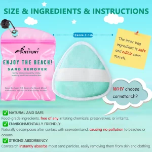 Triangle Sand Remover for Beach Sandproof Cleaner Eraser Wipe Off Mitt Duster Cup Holder Game Toy Cruise Ship Accessories Summer Vacation Must Have H