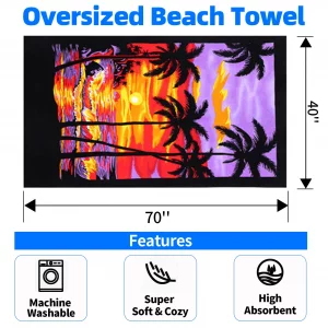 Chavish Oversized Beach Towel Cotton, Extra Large 40