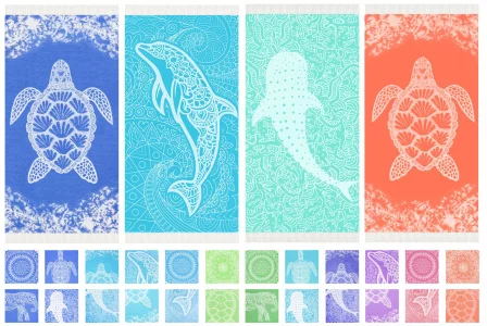 Widdonen Turkish Beach Towel Quick Dry Absorbent Cotton Lightweight Thin Bathroom Bath Pool Swim Towels Extra Large Oversized Sand Free Beach Accesso